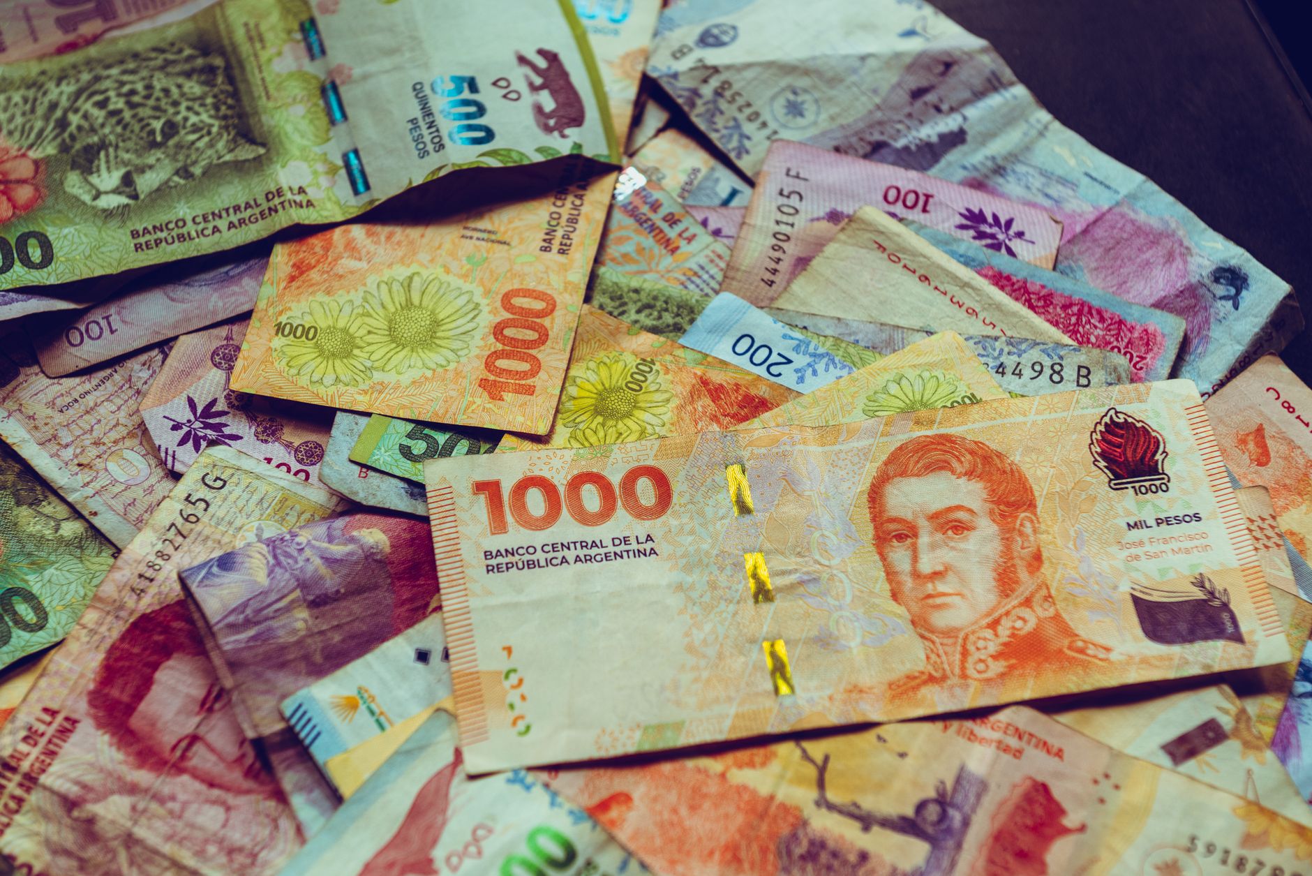 Billetes en pesos