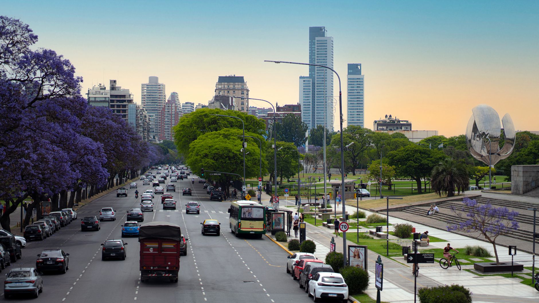 Avenida en Buenos Aires
